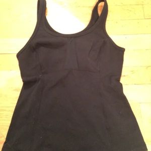 Lulu lemon black spandex tank top